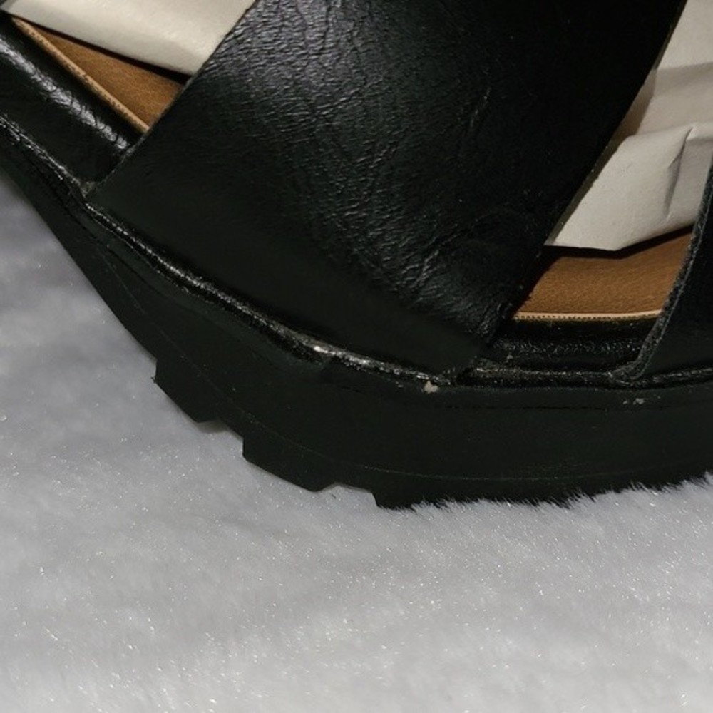 Universal Thread Strapped Block Heel Black Sandals Women's Size 11 NWOT - Picture 13 of 16